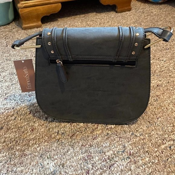 Franco Sarto Bags Franco Sarto Rex Saddle Crossbody In Black Nwt